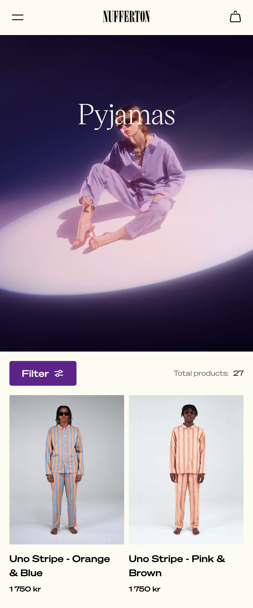Nufferton headless ecommerce PLP